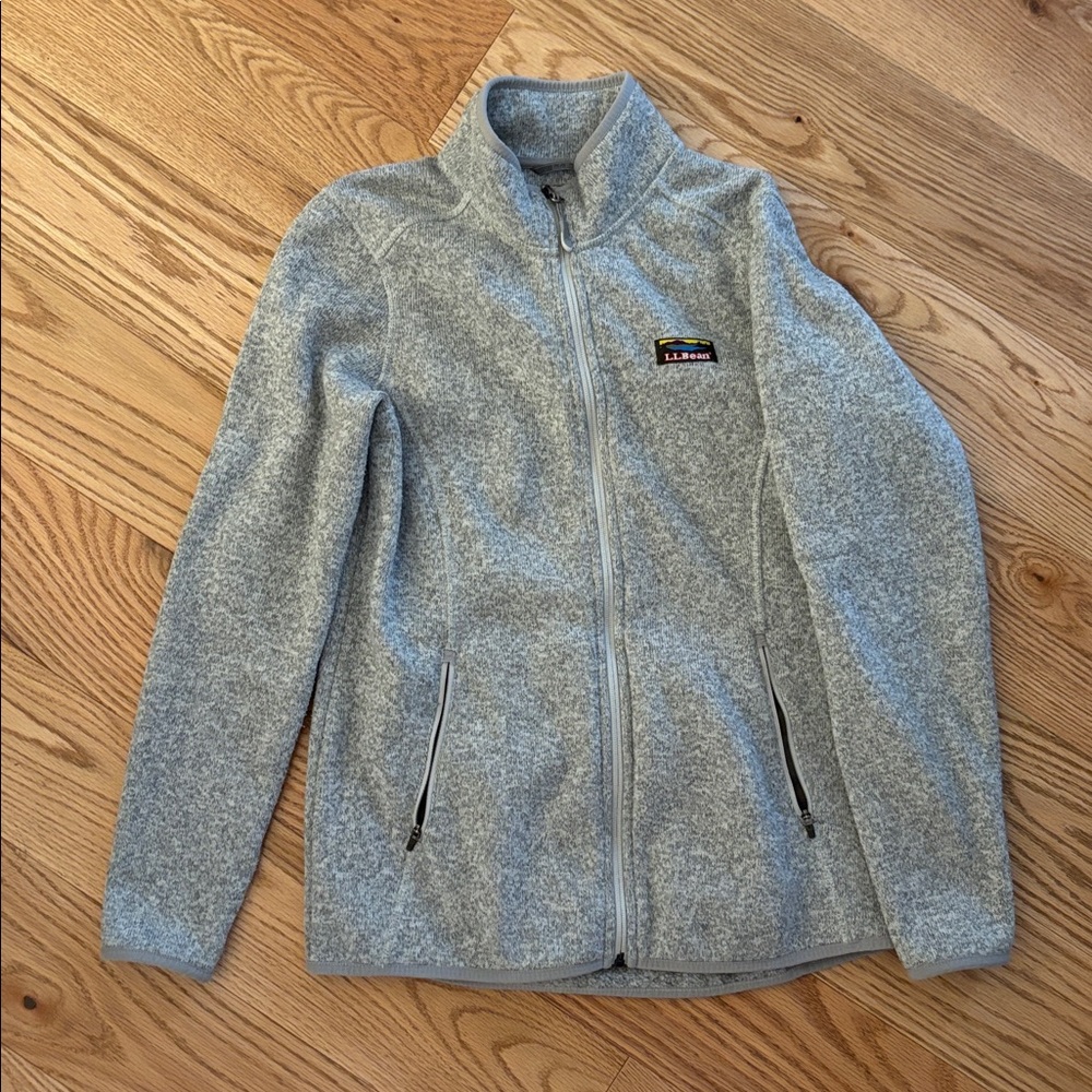 Women’s LL Bean Sweater Fleece Full-Zip Jacket in good condition